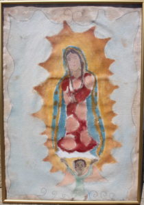 Our Loving Lady of Guadalupe 
Victoria Angelo 
Watercolor on Fabric 
6th Grade