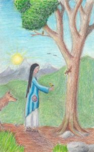 Radiating Christ Through Mary 
Gerard DuBois 
Colored Pencil 
7th Grade