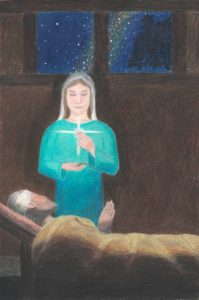 Radiating Christ Through Mary 
Joseph DuBois 
Colored Pencil 
9th Grade
