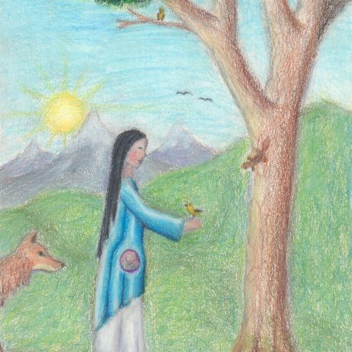 Radiating Christ Through Mary 
Gerard DuBois 
Colored Pencil 
7th Grade