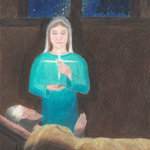 Radiating Christ Through Mary 
Joseph DuBois 
Colored Pencil 
9th Grade