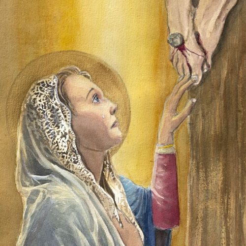 Radiating Christ Through Mary 
Wendy Fleury 
Watercolor